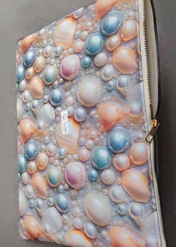 3D İnci Desenli Kadın Laptop & Evrak Çantası-Waterproof&Kapitone - Görsel 3