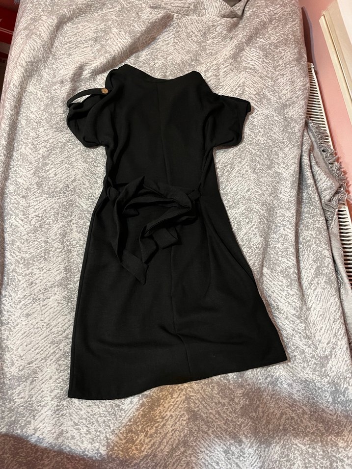 Siyah Gotik Midi Elbise - Görsel 2