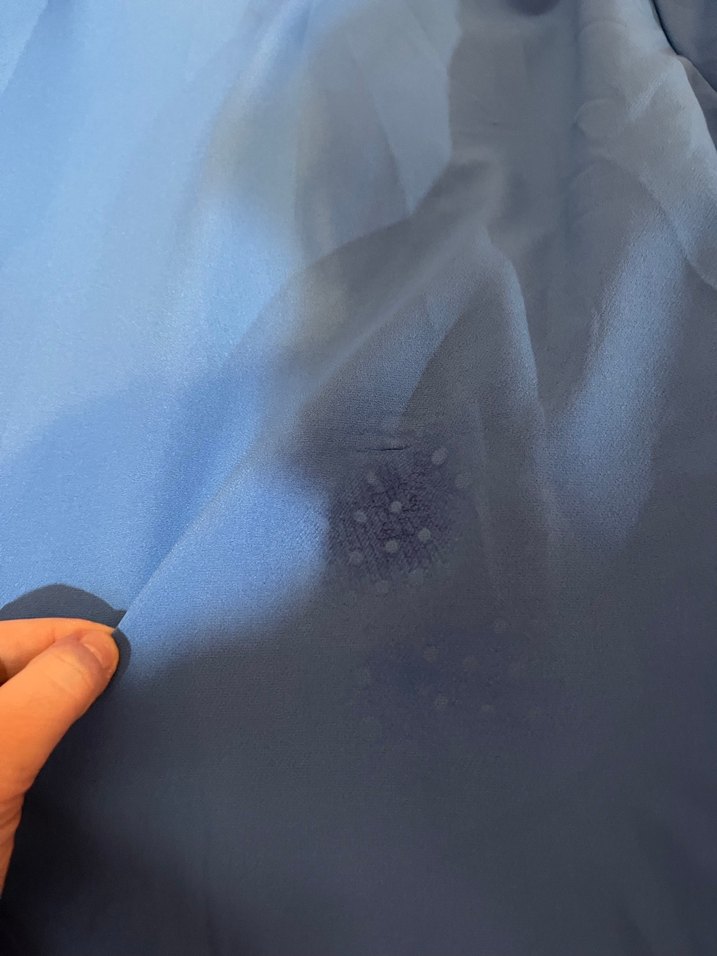 Oversize Kruvaze Mavi Ceket - Görsel 2