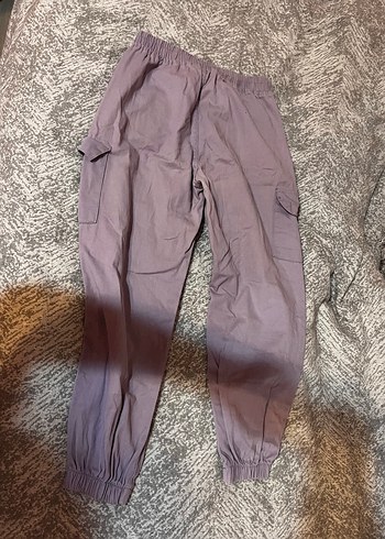 Kargo cepli Lila Pantolon - Görsel 2