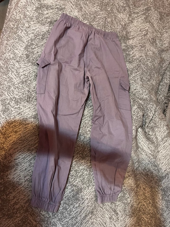 Kargo cepli Lila Pantolon - Görsel 2