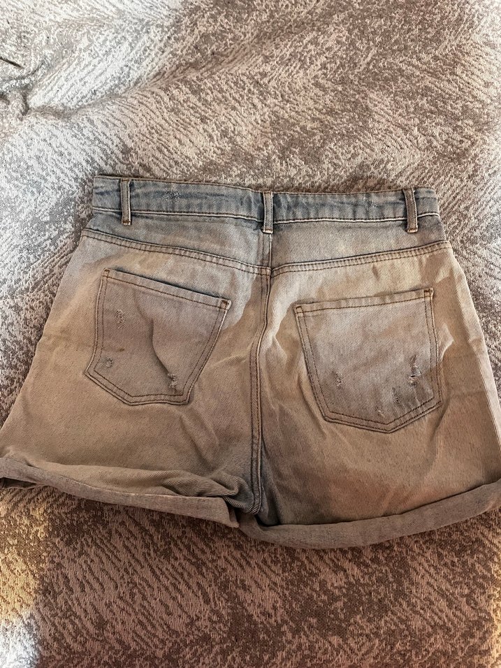 Mini denim şort - Görsel 3