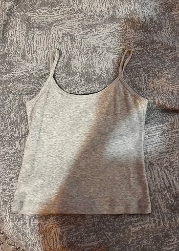 Gri Kadın Mini Yün Atlet - Görsel 2