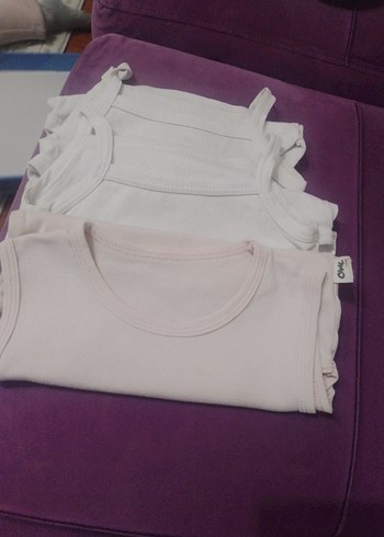 3 parça zıbın Beyaz ve pudra kız çocuk zıbın - Görsel 3