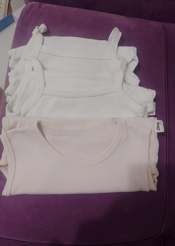 3 parça zıbın Beyaz ve pudra kız çocuk zıbın - Görsel 2