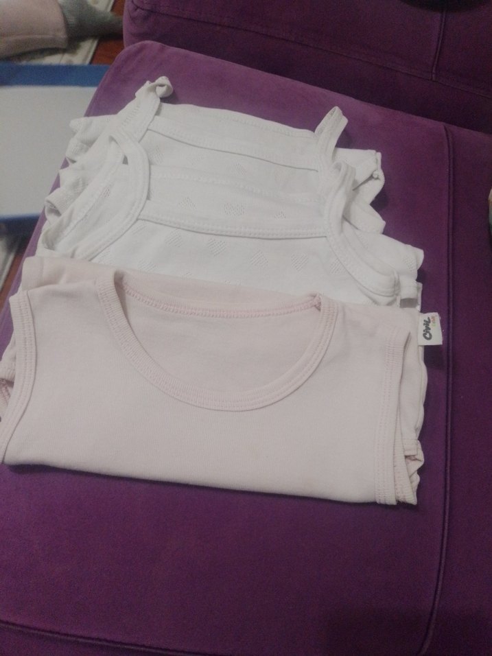 3 parça zıbın Beyaz ve pudra kız çocuk zıbın - Görsel 3