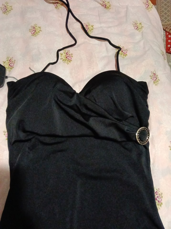 Siyah Straplez Gotik mayo - Görsel 3