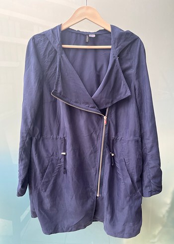 Mavi Kadın Keten Midi Ceket - Görsel 2