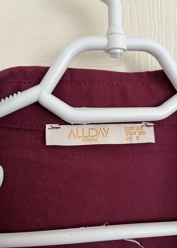 38 Beden bordo Renk Bordo Uzun Gömlek