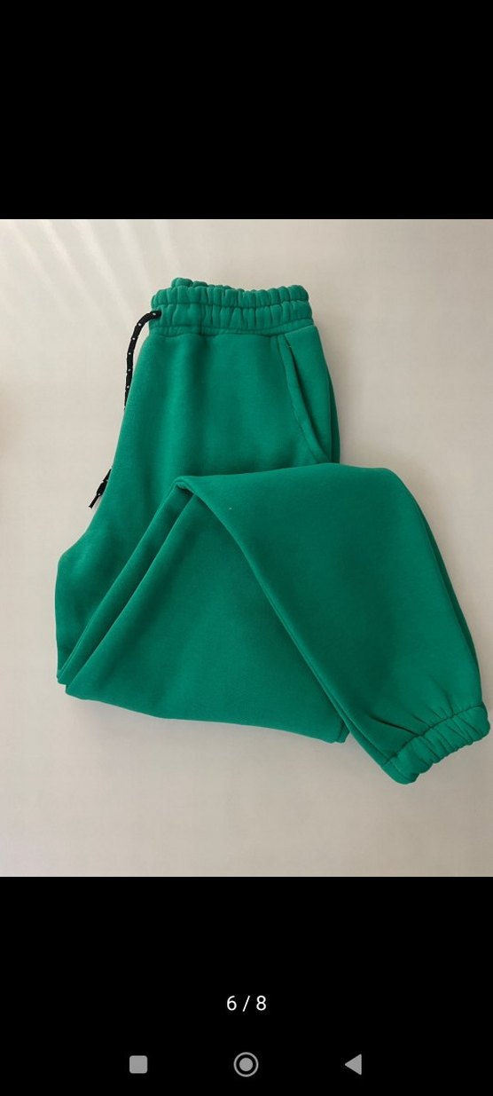 3iplik şardonlu eşofman altı - Görsel 2