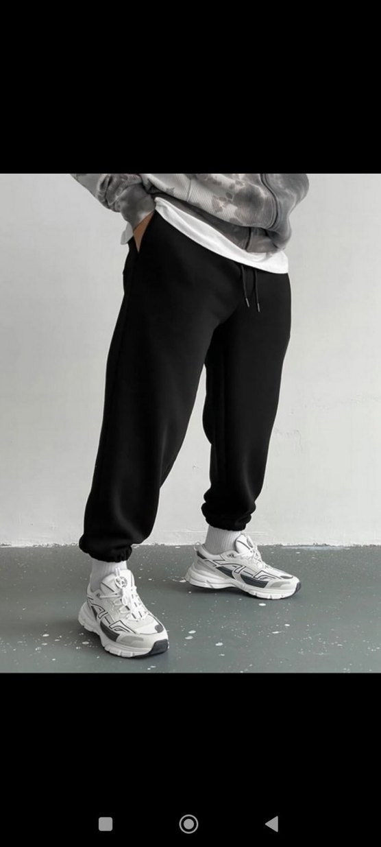 3iplik şardonlu eşofman altı - Görsel 4