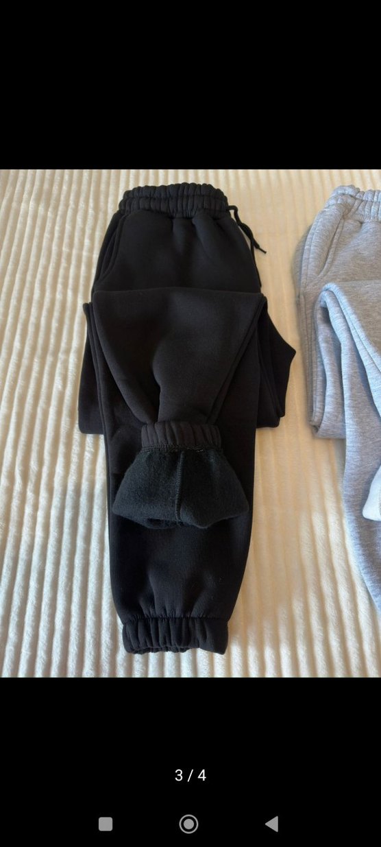 3iplik şardonlu eşofman altı - Görsel 2