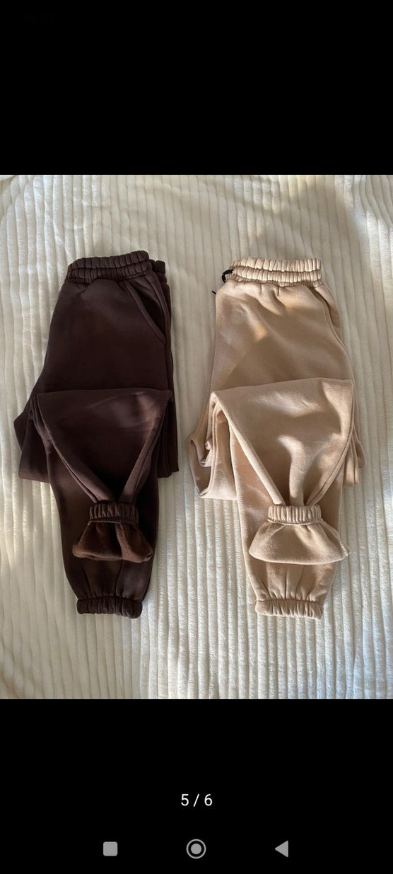 3iplik şardonlu eşofman altı - Görsel 2