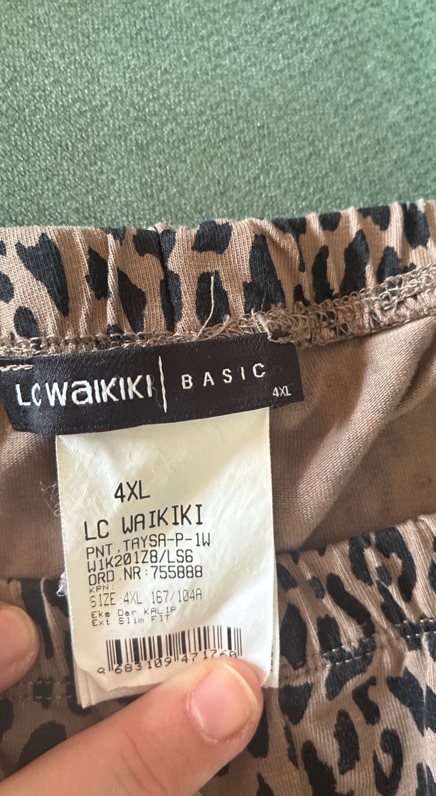 Kadın Leopar Desenli Tayt - Görsel 2