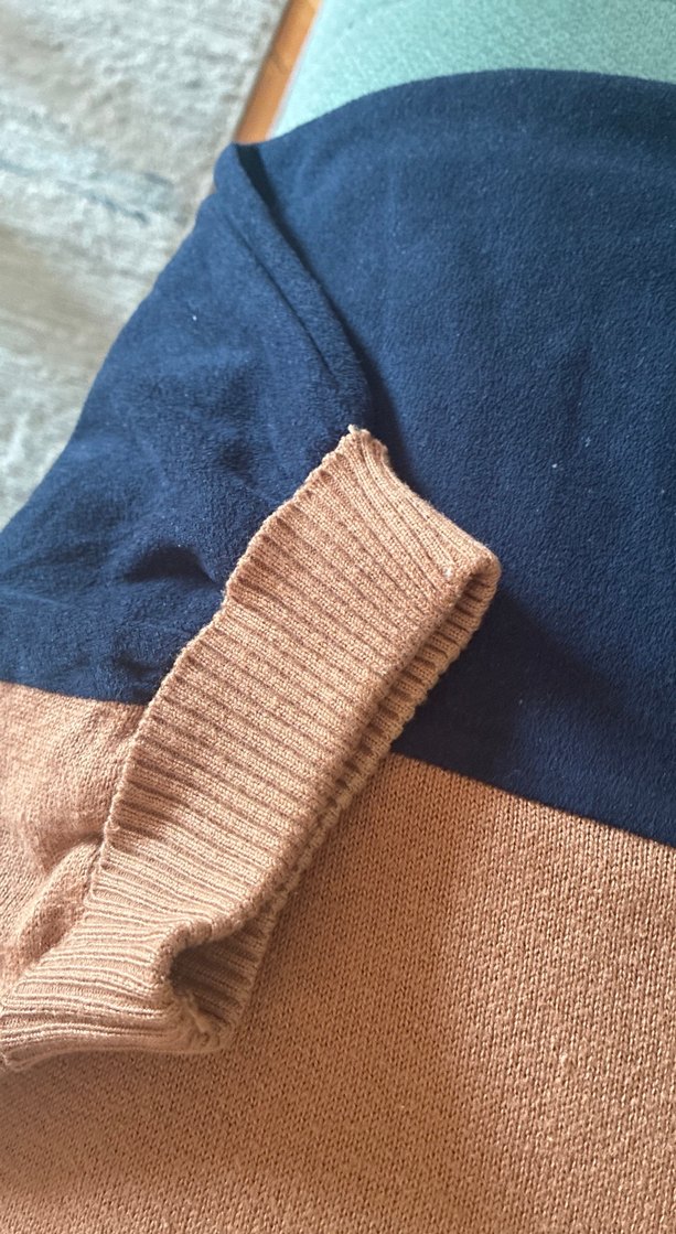 Kadın Kahverengi Triko Salaş Kazak - Görsel 4