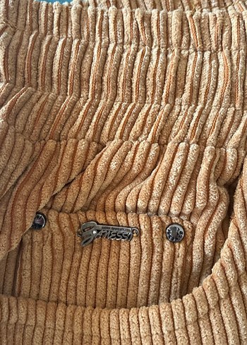 Kadın altın rengi kadife  Pantolon - Görsel 2