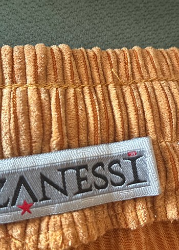 Kadın altın rengi kadife  Pantolon - Görsel 4