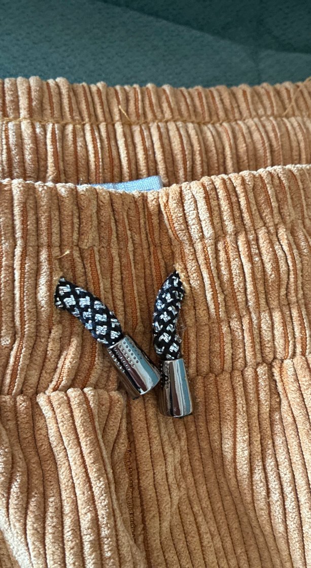 Kadın altın rengi kadife  Pantolon - Görsel 3