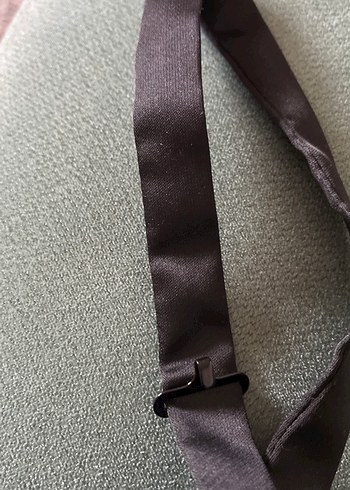 Siyah Düz Erkek Papyon - Görsel 3