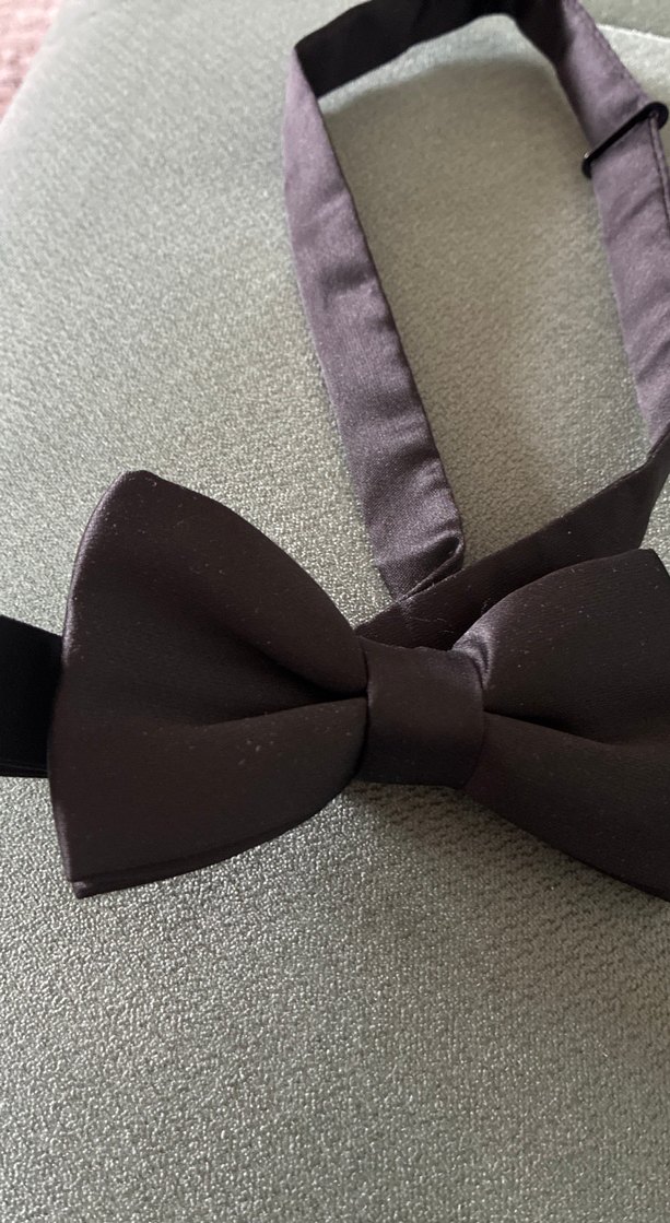 Siyah Düz Erkek Papyon - Görsel 2