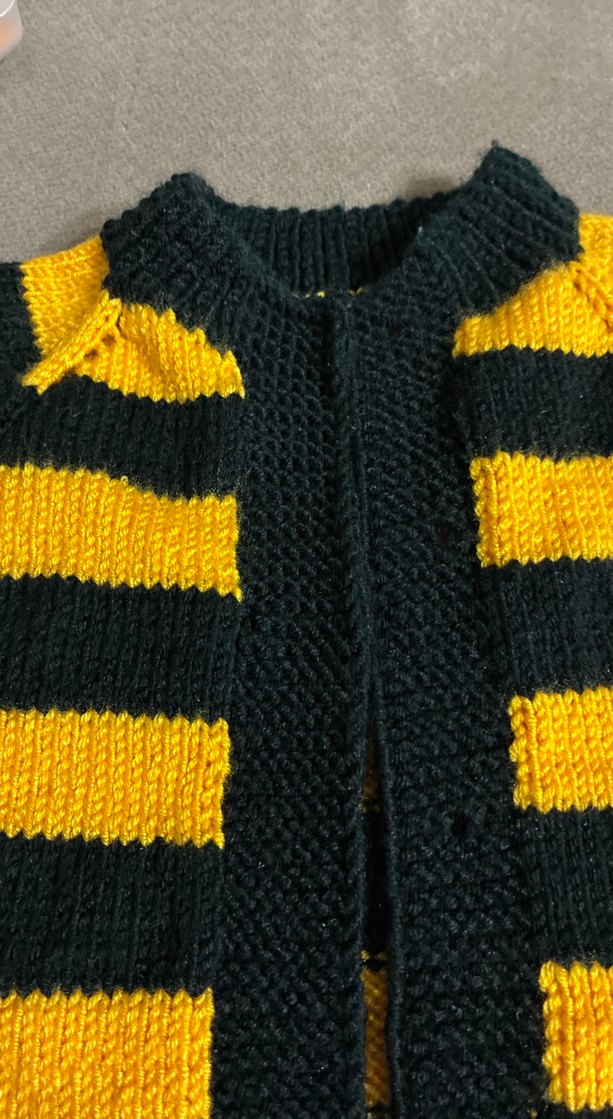 Erkek Çocuk Sarı-Siyah Çizgili Kısa Kollu yelek - Görsel 4