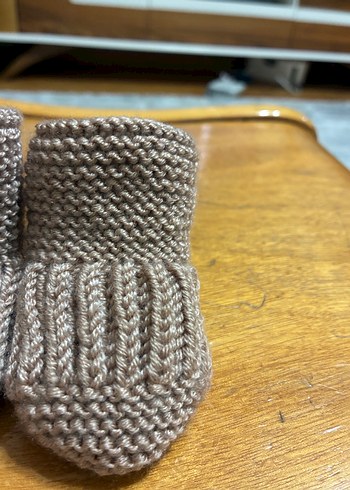 erkek Çocukkahverengi Örgü Bot - Görsel 2