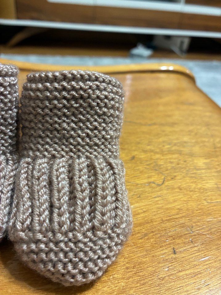 erkek Çocukkahverengi Örgü Bot - Görsel 2