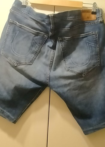Erkek Lacivert Denim Midi Şort