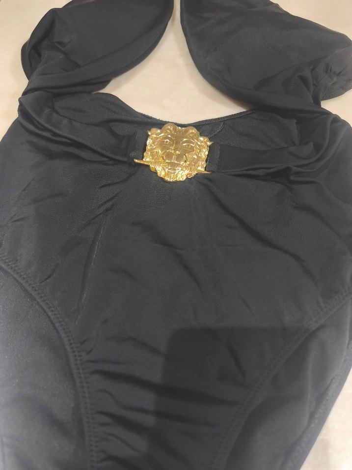 Siyah Tokalı Strappy Kadın Mayo - Görsel 2