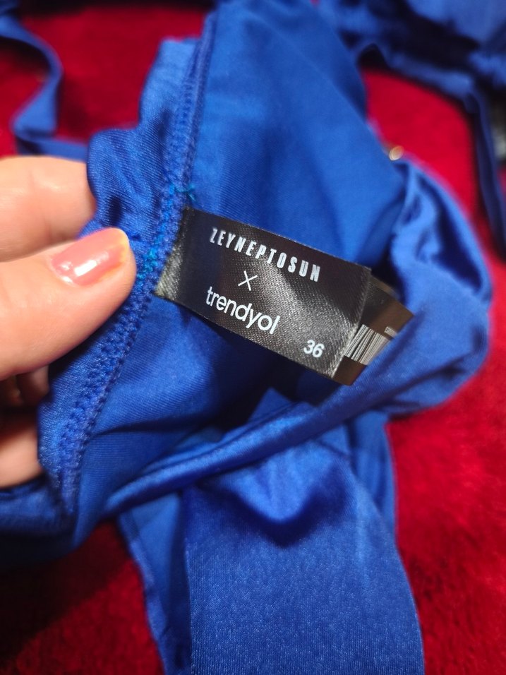 Mavi Strappy Mini Bikini Takımı - Görsel 2