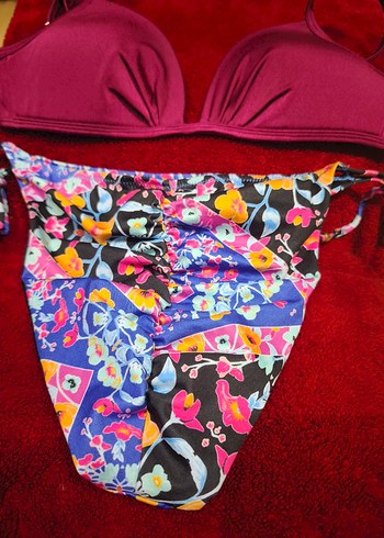 Bohem Tarz Renkli Desenli Kadın Bikini - Görsel 2