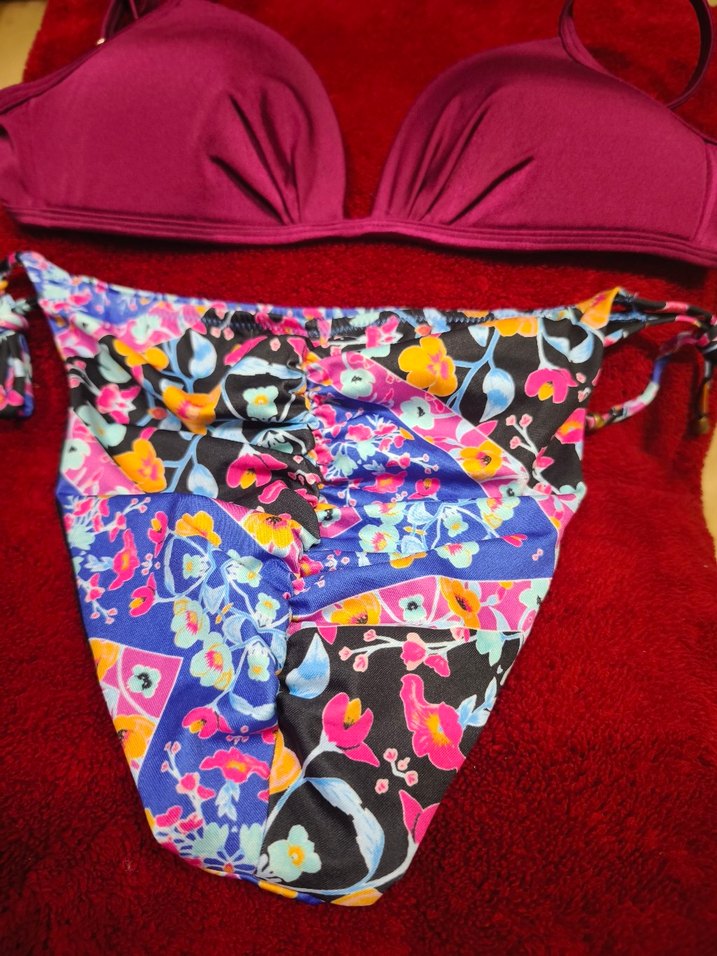 Bohem Tarz Renkli Desenli Kadın Bikini - Görsel 2