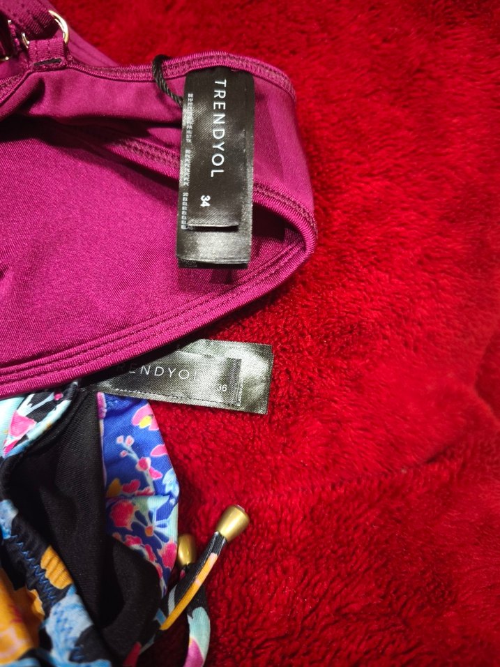 Bohem Tarz Renkli Desenli Kadın Bikini - Görsel 3