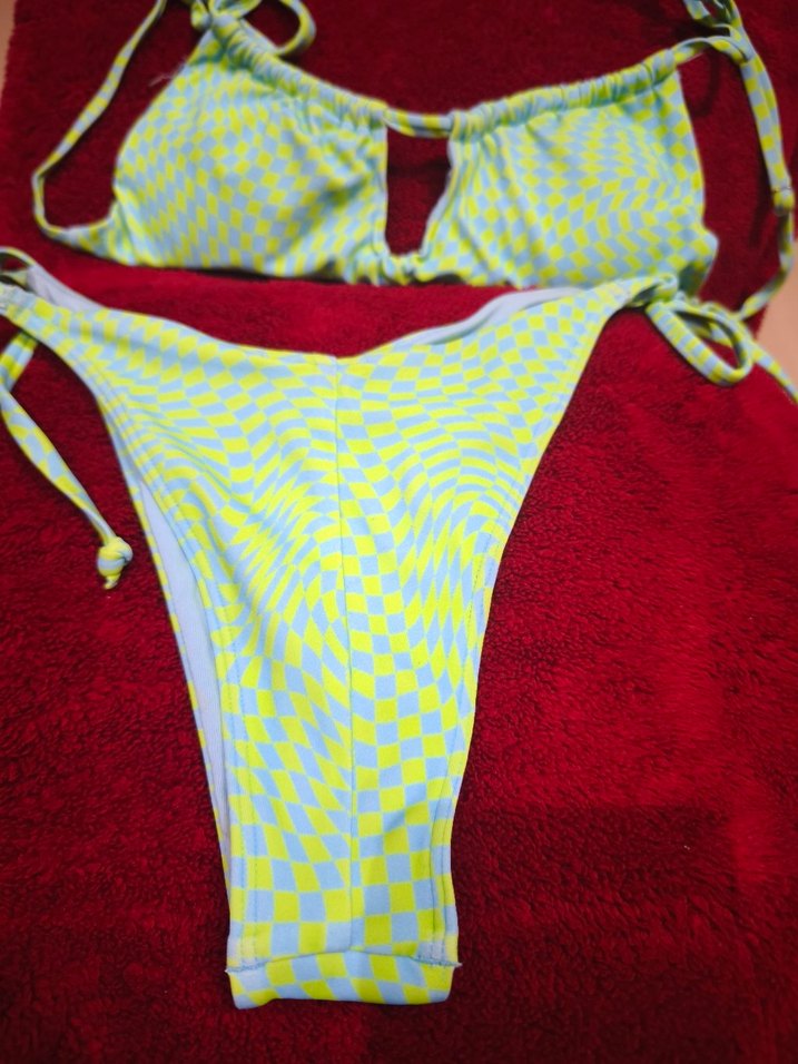 Renkli Bağcıklı Pop Kültür Bikini - Görsel 2