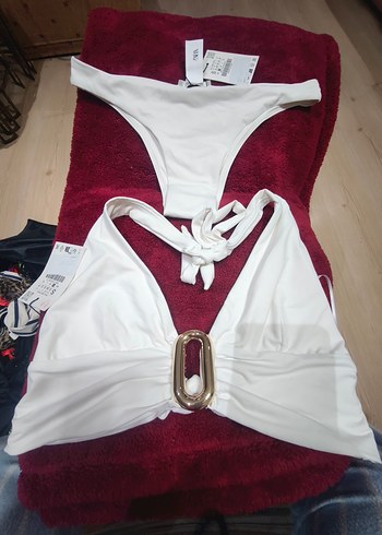 Beyaz Kemer Detaylı Kadın Bikini Takımı - Görsel 2