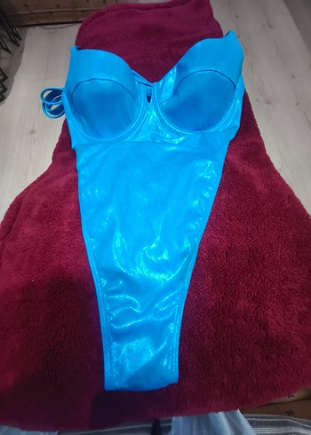 Parlak Mavi kadın mayo - Görsel 3