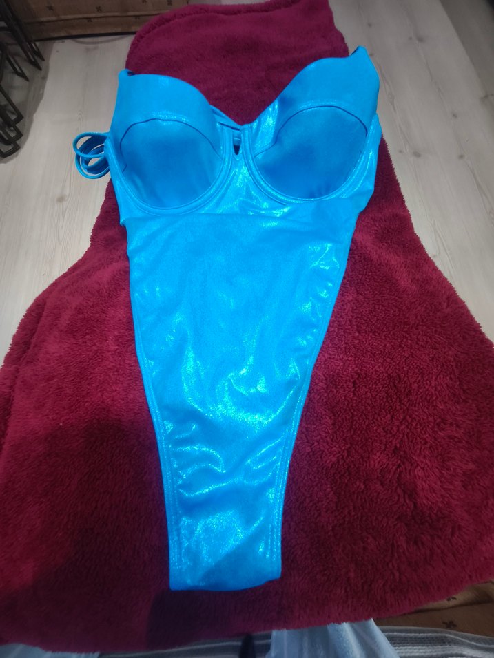 Parlak Mavi kadın mayo - Görsel 3