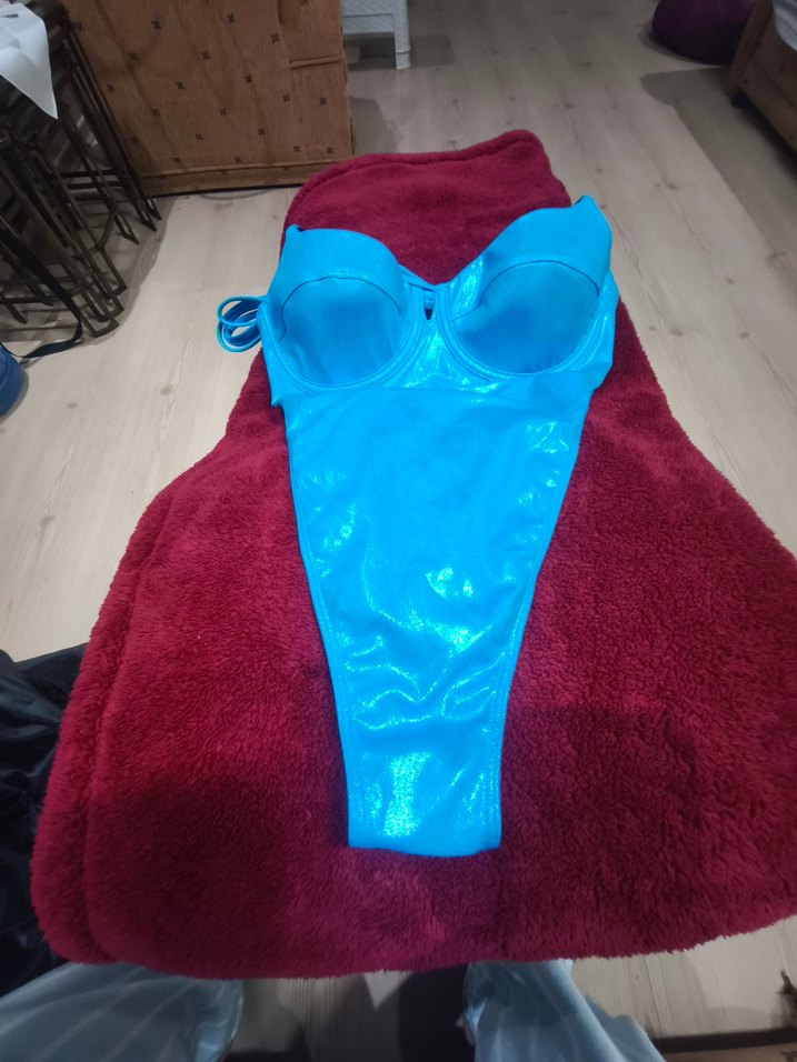 Parlak Mavi kadın mayo - Görsel 2