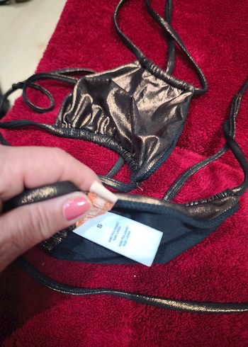 parlak kahve i Mini Spor Bikini Üstü - Görsel 3