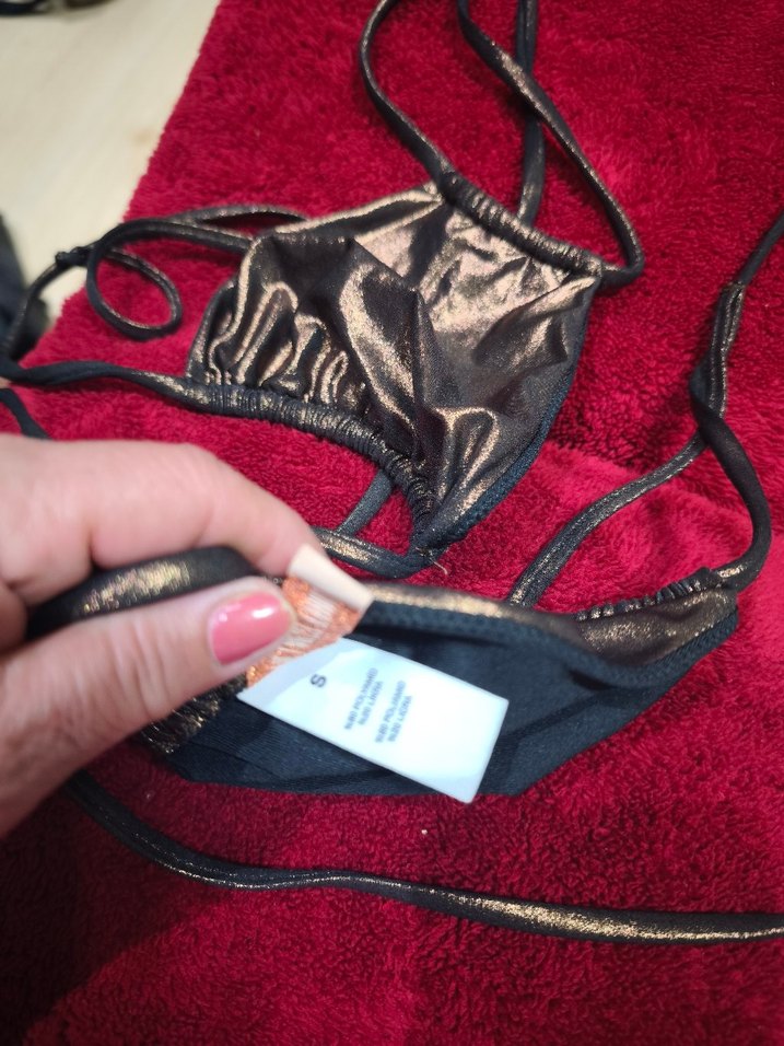 parlak kahve i Mini Spor Bikini Üstü - Görsel 3