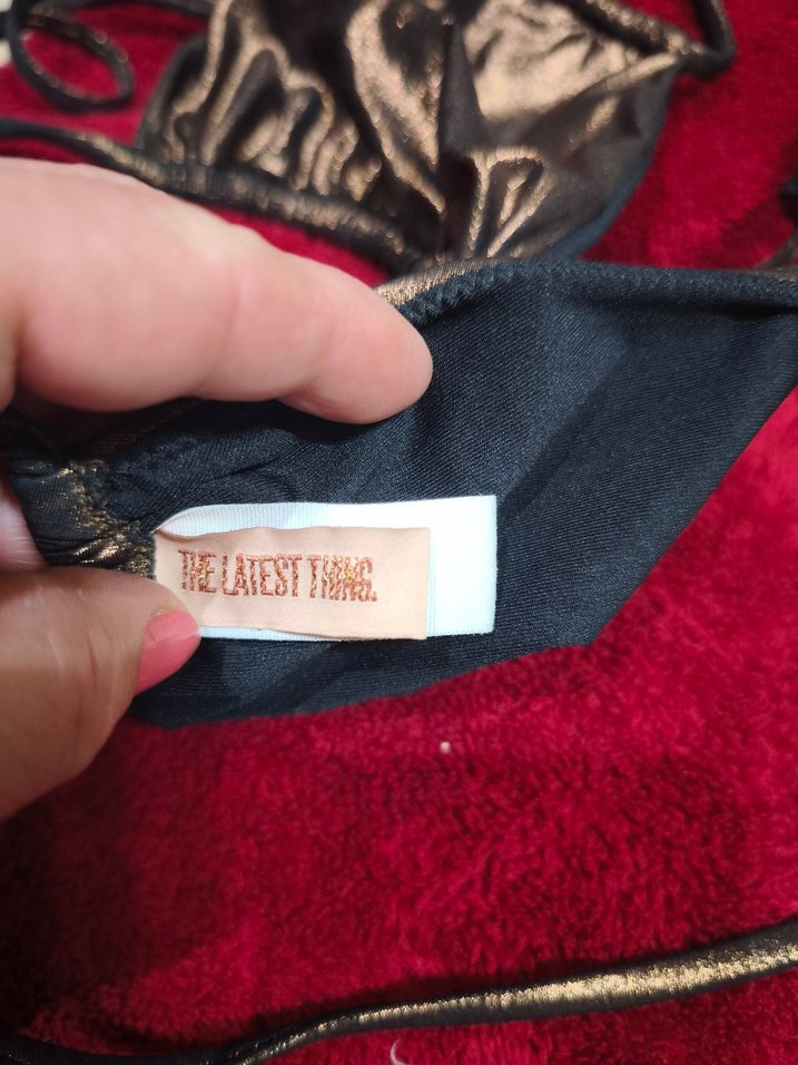 parlak kahve i Mini Spor Bikini Üstü - Görsel 2