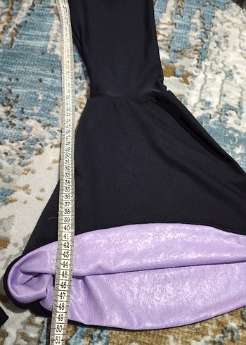 Uzun Kollu Mor Siyah Gotik Mezuniyet Elbisesi - Görsel 6