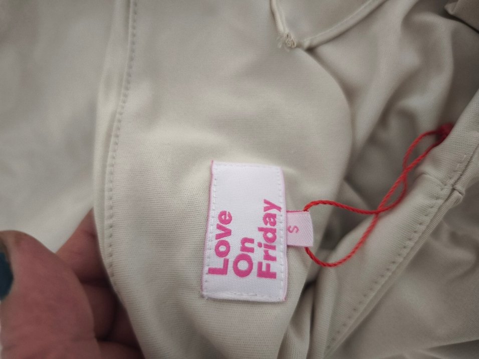 Bej Halter Yaka Midi Mini Elbise - Görsel 4