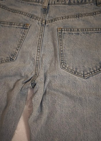 Gri Rahat Kesim Kadın Denim Pantolon - Görsel 4