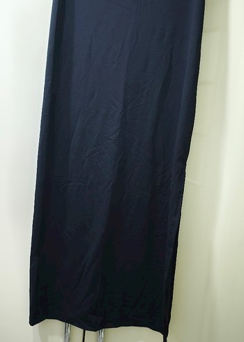 Siyah Drapeli Uzun Kadın Etek - Görsel 4