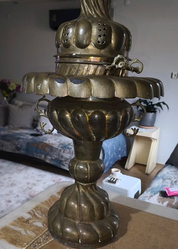 Dekoratif bakır antika paşa mangalı - Görsel 2