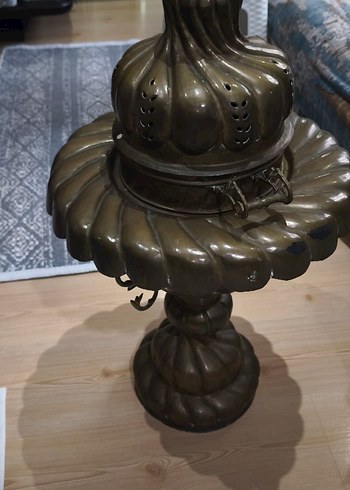 Dekoratif bakır antika paşa mangalı - Görsel 5