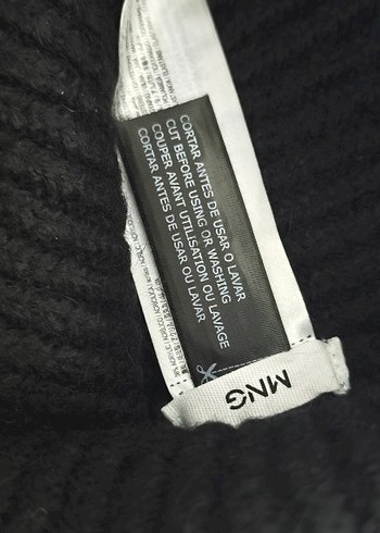 Siyah Örgü Kadın Yün Bere - Görsel 2