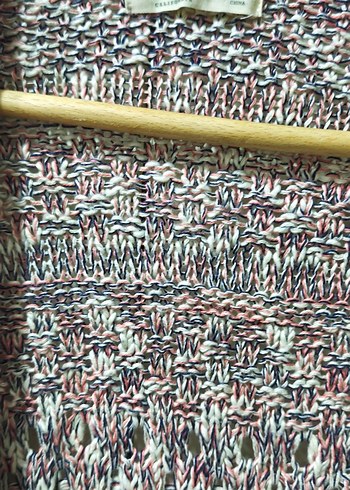 Bohem Uzun Örgü Kadın Hırka - Görsel 2