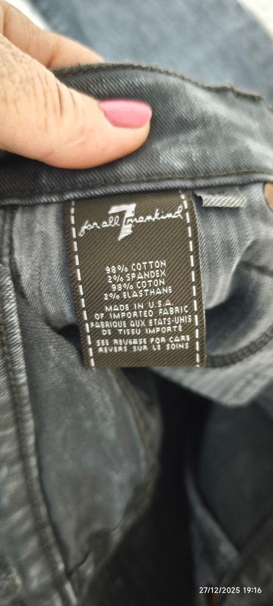 Kadın Gri Midi Denim Pantolon - Görsel 3